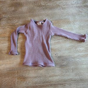Zara Girls Purple Ribbed Shirt - size 12-18 Months